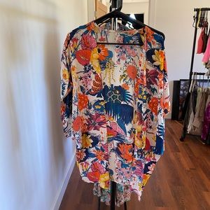 Floral swimsuit cover up